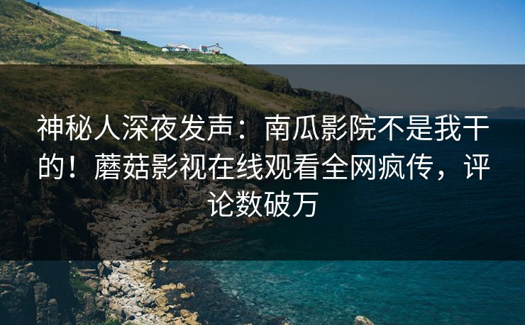 神秘人深夜发声：南瓜影院不是我干的！蘑菇影视在线观看全网疯传，评论数破万
