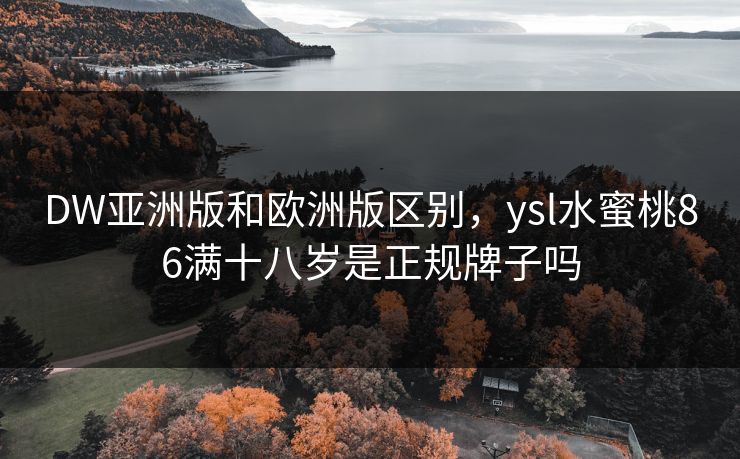 DW亚洲版和欧洲版区别,ysl水蜜桃86满十八岁是正规牌子吗